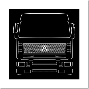 Seddon Atkinson Strato classic lorry black outline graphic Posters and Art